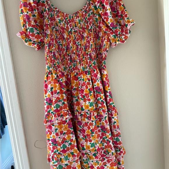 Floral Multicolor Dress with Tiers - Picture 2 of 5